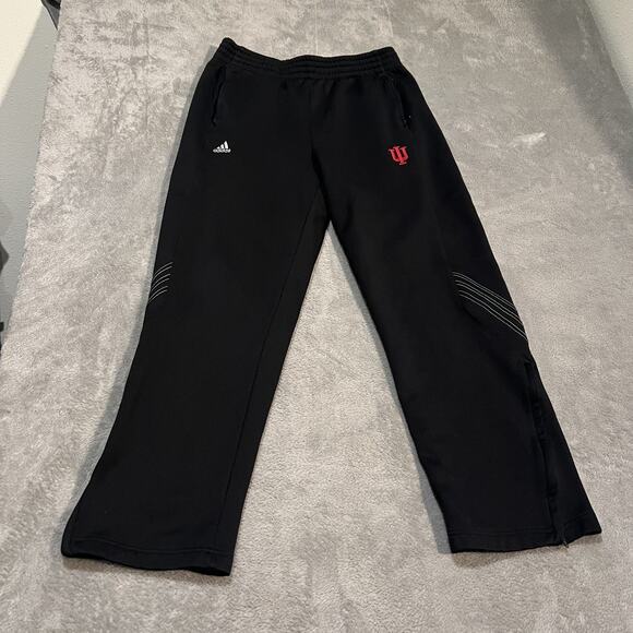 Indiana Hoosiers Pants Mens Small NCAA Basketball Adidas ClimaWarm Zip Pockets - Picture 1 of 9